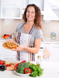 Cooking Kitchen Woman Pizza Vegetables Small.jpg