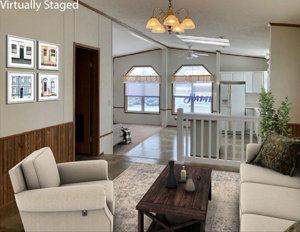 Spacious double sectional on Decatur Street Entry 6217 Decatur staged